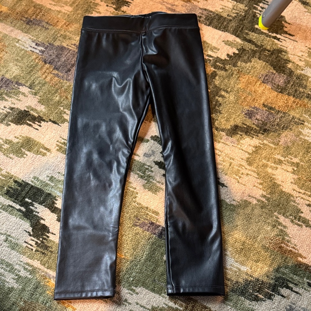 Crewcuts Black Faux Leather Pants